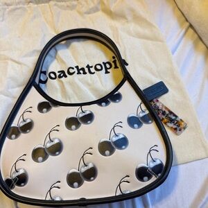 Coach Black and White Cherry Print Kids Bag